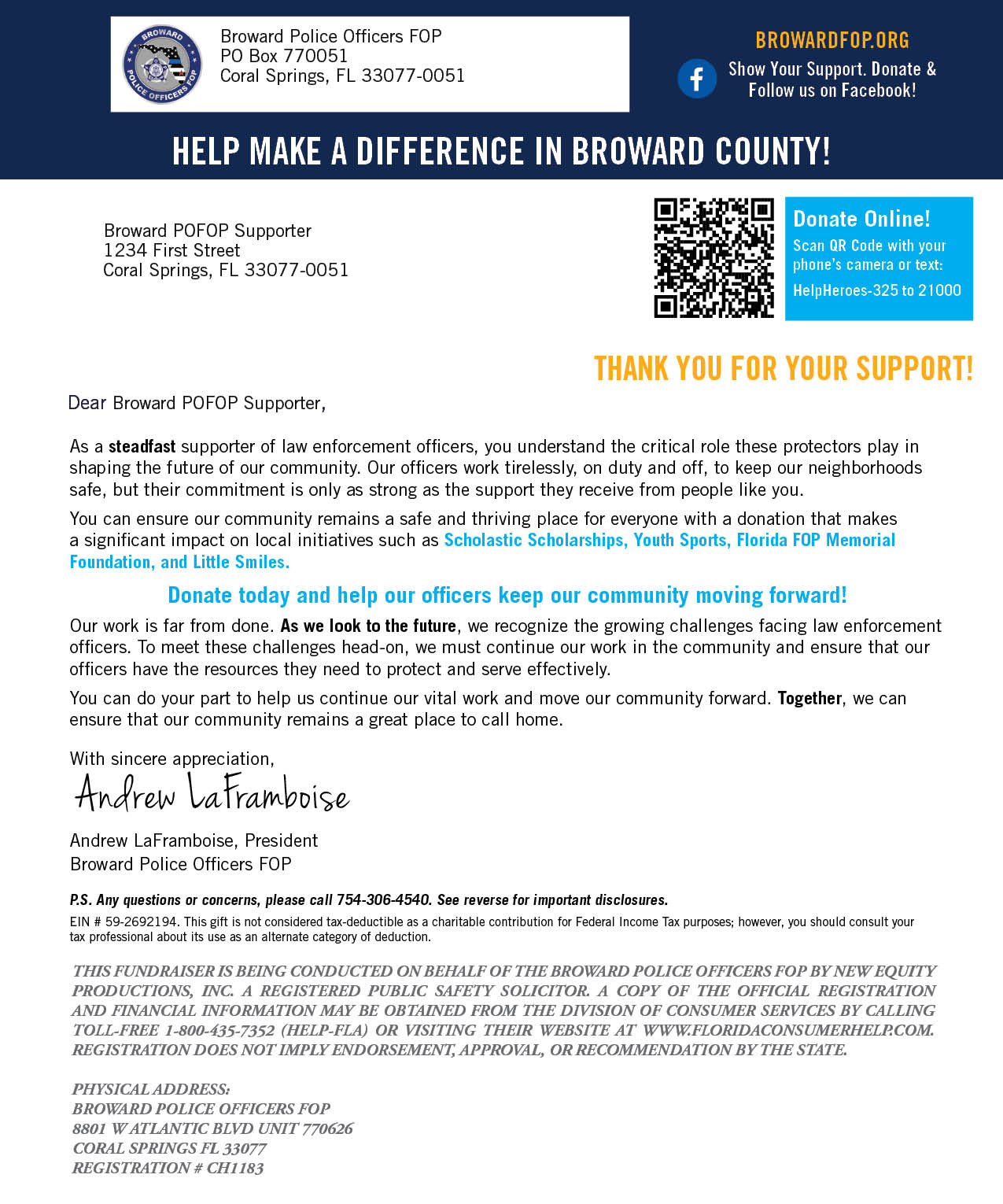 Donation Letter